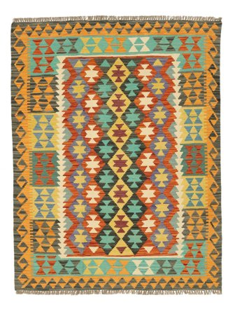 Small Kilim Afghan Old Style Rug 151X195 Wool