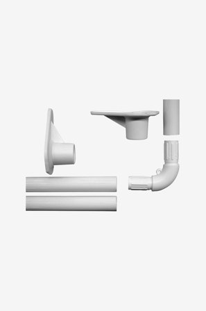 Hasta - Dusjstang universal - Hvit - Dusjforheng - Fra Homeroom