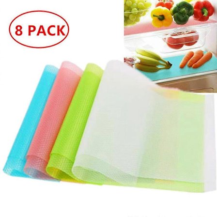 8 kpl Jääkaappimattoja Pestävät Jääkaapin Hyllymatot Laatikon Jääkaappimatot Täydelliset Koti- ja Keittiötarvikkeet