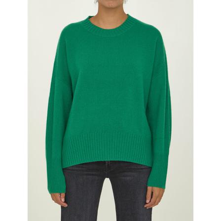 Allude, Round-neck Knitwear Groen, Dames, Maat:M
