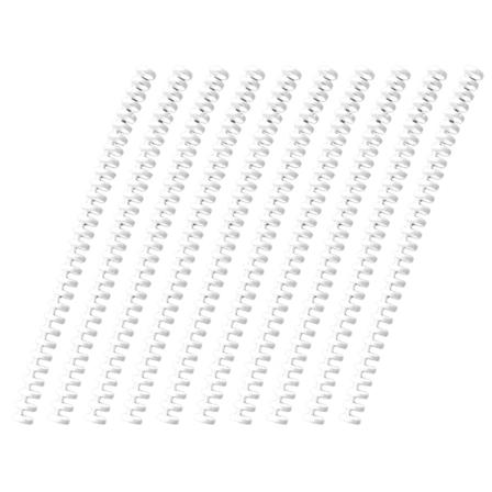 Enkle løsbladpermringer Spiralfjær Spiralring Bindingsstrimler Ringer Hvit