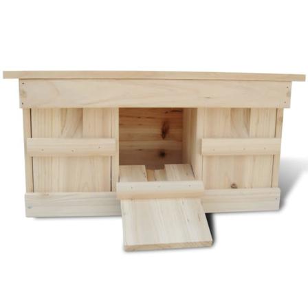 Vidaxl Sparvfågelholk 44 X 15,5 X 21,5 Cm Brun