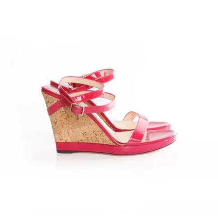 Jimmy Choo Pre-owned Pre-ownedLeatherSandalen , Roze , Dames , Maat: 39 EU