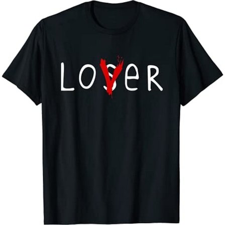 It Mens Loser Lover Bomull T-shirt M Svart