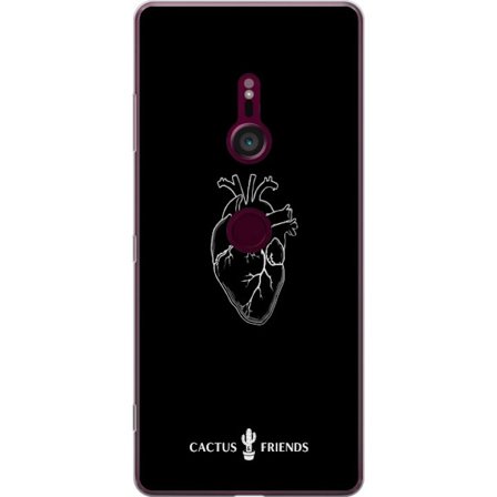 Kompatibelt Mobilskal till Sony Sony Xperia XZ3 Kaktus och Vänner - Midnatt Anatomi Hjärta
