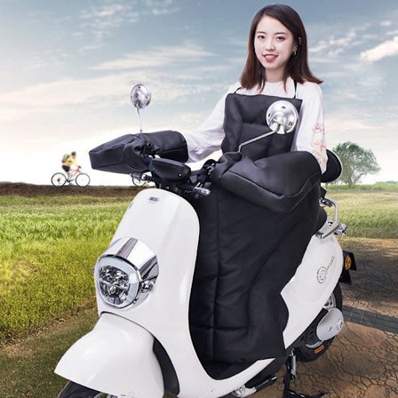 Benskydd med handtagskydd, universellt, vintervarmt, termiskt, vindtätt för elcykel, portabel scooter