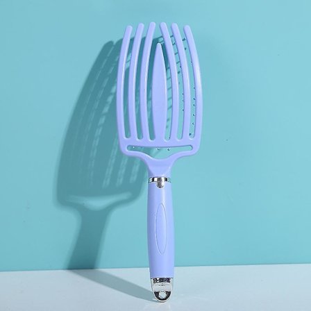 Hårbørste, der reder håret ud, hovedbundsmassage, blækspruttehårkam, der reder håret ud, hårbørste til tørt, vådt og krøllet hår, tilbehør til 