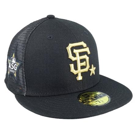 New Era - MLB Svart trucker Caps - San Francisco Giants MLB All Star Game 59FIFTY Black Mesh Fitted @ Hatstore