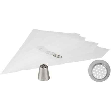 Dr oetker Sprøyteposetipp Gress inkl. 4 sprøyteposer' - 'Sølv