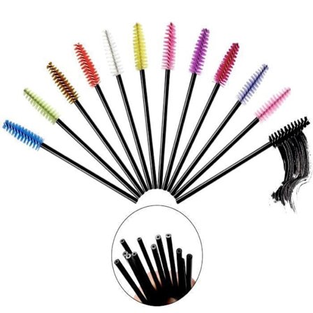 10-pak øjenvippebørster, øjenvippebørste, mascarabørste