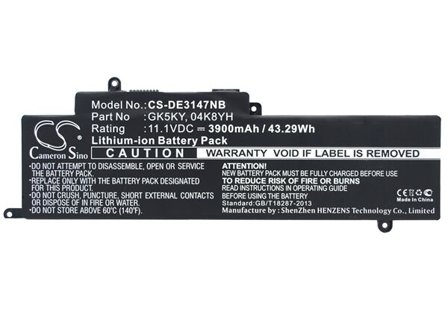 Batteri til notebook, laptop til DELL Inspiron 11 3147, Inspiron 13 7347 og andre