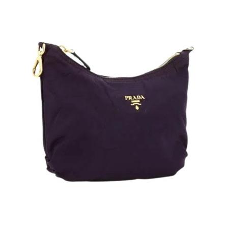 Prada Vintage Pre-owned Canvas prada-Tass , Zwart , Dames , Maat: ONE Size Vintage Tassen
