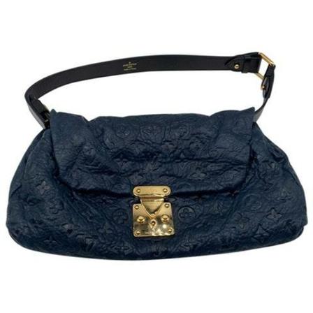 Louis Vuitton Vintage Pre-obned handTas , Blauw , Dames , Maat: ONE Size Vintage Tassen
