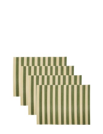 house doctor | Dækkeserviet, Hdrayas, Grøn;Natur | 46X35X0CM