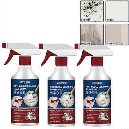 3x Vægmug Remover 60ml, Vægmug Remover, Husholdningsmug Remover Sprayrenser