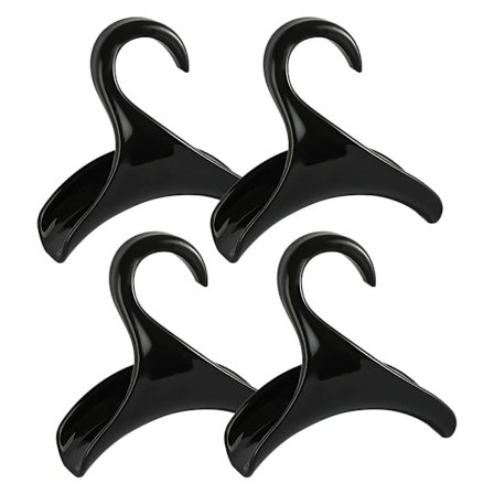 Taskeholder til garderobe - Håndtaske hængeorganisator - Over garderobestang, til opbevaring og organisering af tasker | rygsække | skoletasker (4-pak