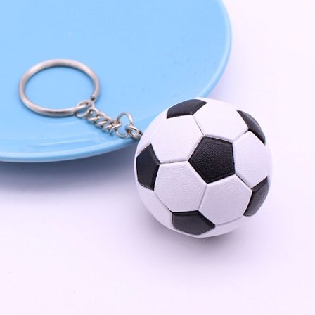 Sportbold Nøglering Fodboldkamp VM Hold Nøgleringe Blå