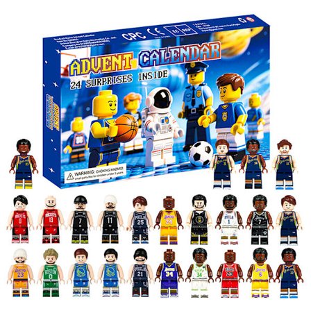 Hot 2025 Julekalender NBA Stjerner, 24 Dages Nedtællingskalender, Julekalender Overraskelsesgave til Børn