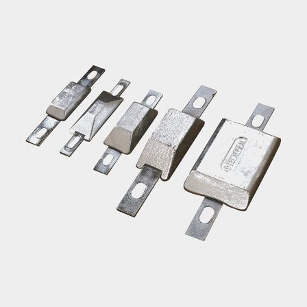 Aluminiumanode Tecnoseal, 0.85 kg, voor roer/scheepsromp/trimplaten, C/C 180 mm