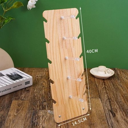 Brilleorganiseringshylde massivt træstativ 5-LAG 5-LAG