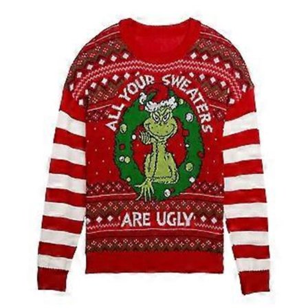Dr. Seuss The Grinch Genser Merry Grinchmas Morsom Stygg Topp Sweatshirt Julegave (4XL stil 2)