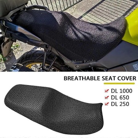 Kompatibel med Suzuki V-Strom VStrom DL650 DL1000 DL250 DL 650 1000 Nylon Stoff Salsete Trekk Motorsykkel Beskyttende Setepute - Perfekt