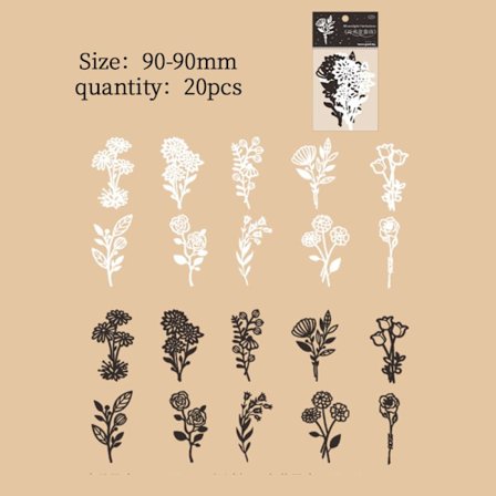 20 stk Scrapbooking materiale Dekorpapir 6 6