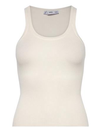 Knit Strap Top Cream Mango