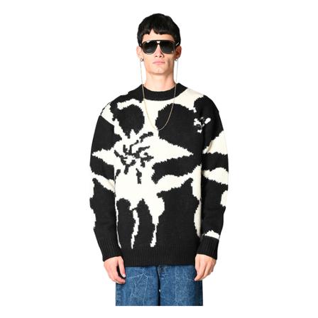 Dries Van Noten, Round-neck Knitwear Zwart, Heren, Maat:S