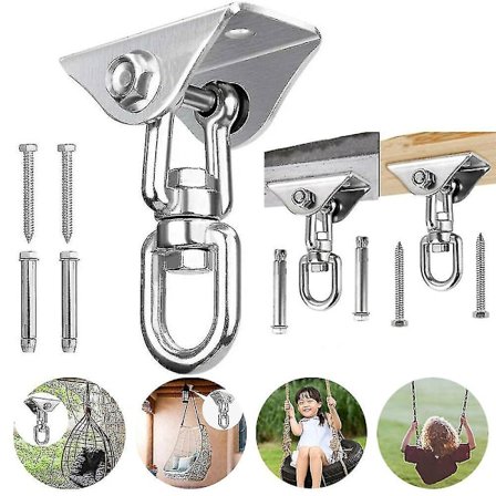 360° Hängstol Takfäste Fjäder Snap Swivel Krokar