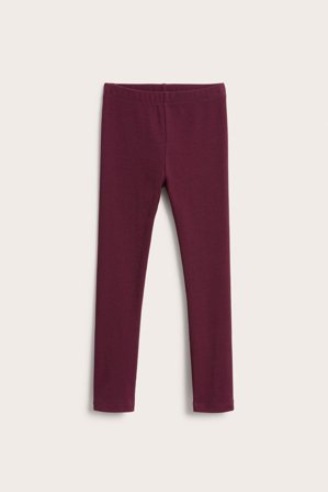 Kappahl | Prążkowane legginsy | Ciemnoczerwony