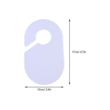 18 Pcs Simple Clothes Size Dividers Clothing Hanger Divider