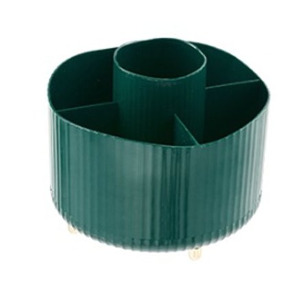 360° roterende sminkeorganisator for kosmetikk, smykker, til toalettbord, soverom, kontorrekvisita, oppbevaring, grønn