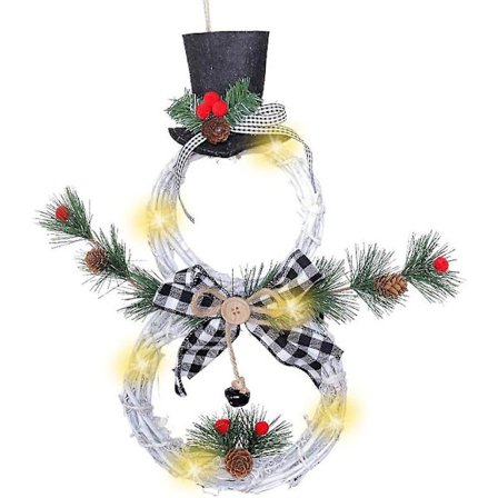 Julekrans, Dørkranser For Julehjem Kjøkken Hengende Dekor, Jul Fest Dekorasjon