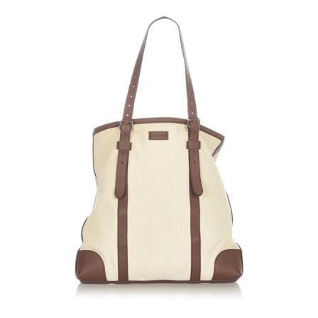 Gucci Vintage, Pre-owned Tote Bag Wit, Dames, Maat:ONE Size