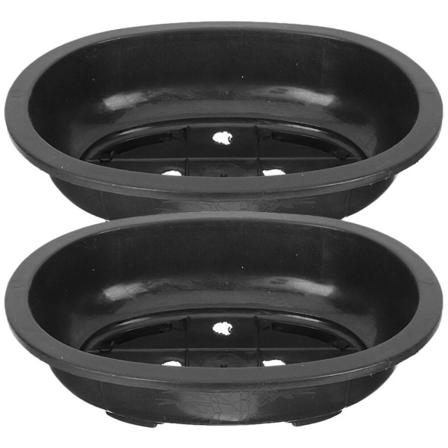 2 stk Bonsai Træningspotte Havearbejde Bonsai Pot Planter Dyrkningspot Have Oval Plantebeholder 30,5 30.5X23CM