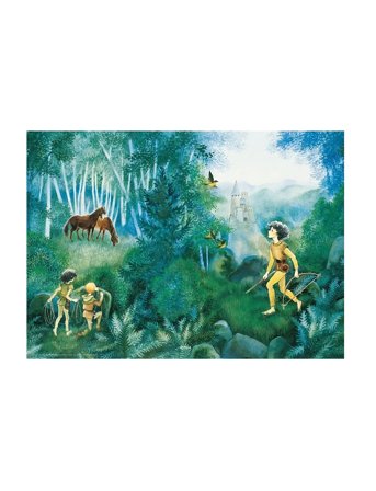 Poster & Frame Astrid Lindgren - Adventure - Ronja The Robbers Daughter - Green - 50X70CM
