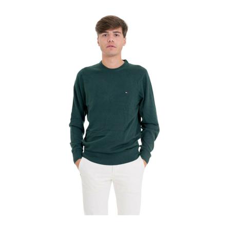 Tommy Hilfiger, Crewneck Zielony, Mężczyzna, Rozmiar: S