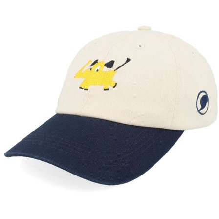 Olle Eksell - Beige unconstructed Keps - "Kids Elefanten Washed Stone/Navy Dad Cap " @ Hatstore