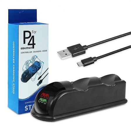 Trådløs Gamepad Controle Oplader Usb Dual Controllere Gaming Ladeholder Holder Fast Charging Dock Gamepad Holder Base Stander