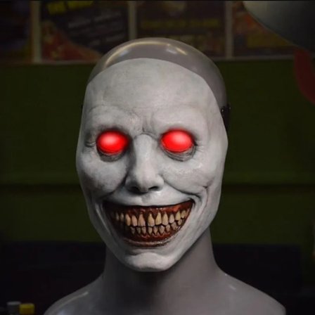 Skummelt Halloween Maske Smilende Demoner Skrekk Ansikt masker The Evil Cosplay Rekvisitter