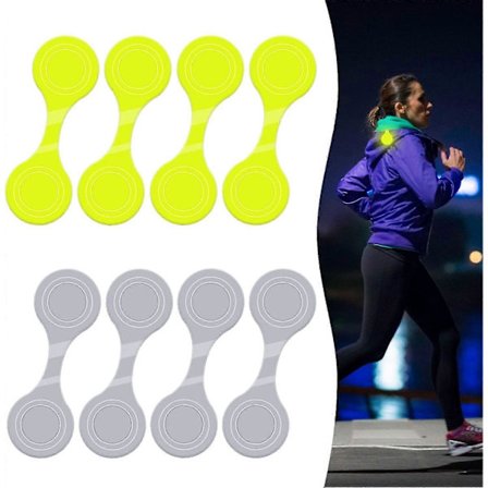 Magnetiske Reflekser - 8-pakning for Sikkerhet og Synlighet