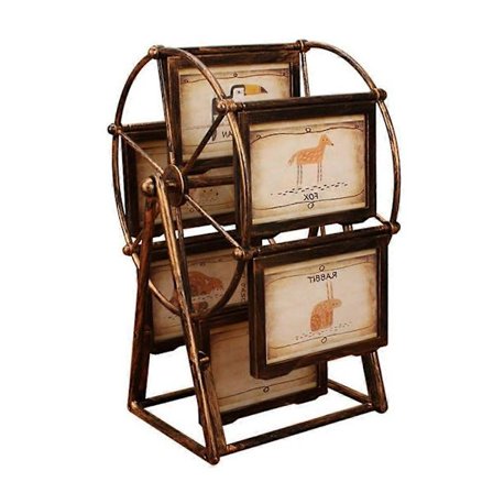 Vintage Familiebilledramme Pariserhjul Roterbar Billedramme Boligindretningsgave