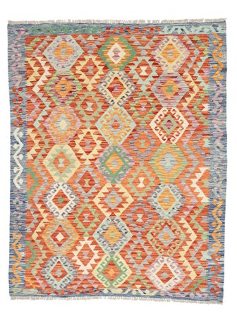 Alfombra Oriental Kilim Afghan Old Style 154X195 (Lana, Afganistán)