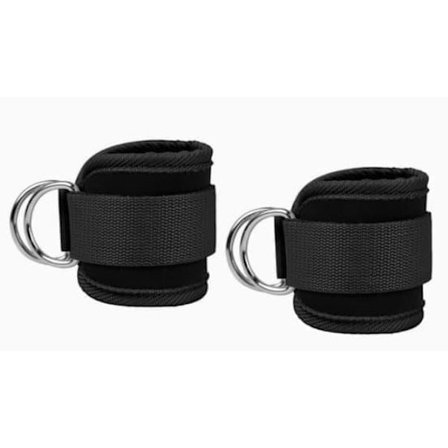 2-pak ankelstropper til kabelmaskiner – justerbare manchetter til ben- og sædeøvelser