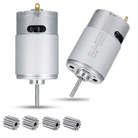 24V 40000RPM Sähkömoottori 2kpl, Nopea moottori RS555 Lasten Sähköautojen Moottorit Lasten Sähköauton Vaihdelaatikon Lisävarusteet