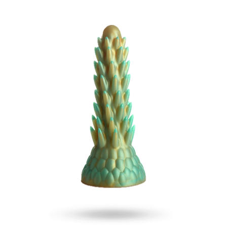 XR Brands: Stegosaurus Spiky Reptile Silicone Dildo 19 cm - Sexleker Vuxen: Vibrator, dildo & massajestaver