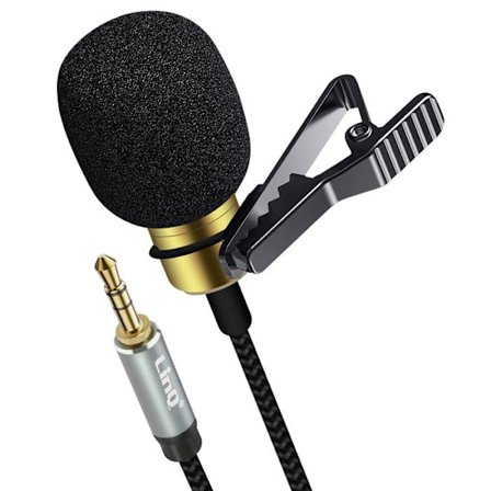 Micro Cravate til smartphone 3.5mm - 2m - LinQ - Sort