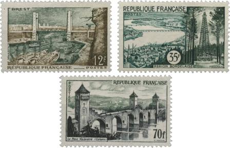 Frankrig 1957 - YT 1117-19 - Postfrisk
