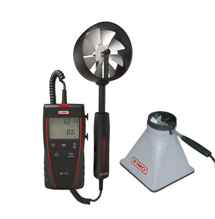 Kimo KIT II. LV110 + K25 Luftstrømsmåler, Måleinstrumenter